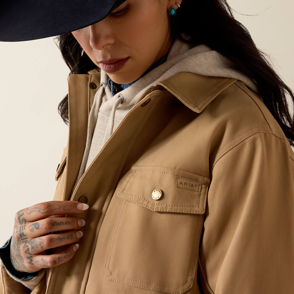 Western Canvas Chore Jacket - US 9435
