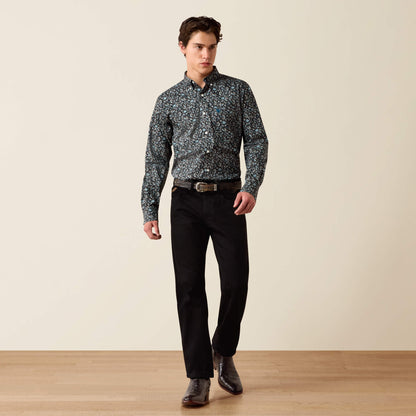 Wrinkle Free Barrette Fitted Shirt - US 6606