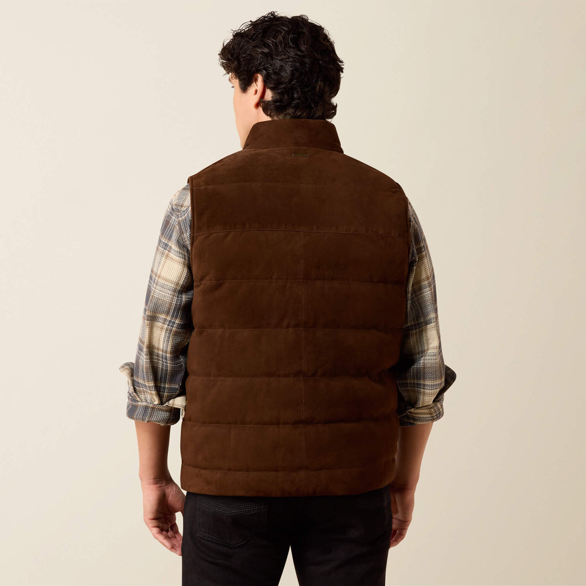 Bench Made Goat Suede Puffer Vest - US 4533