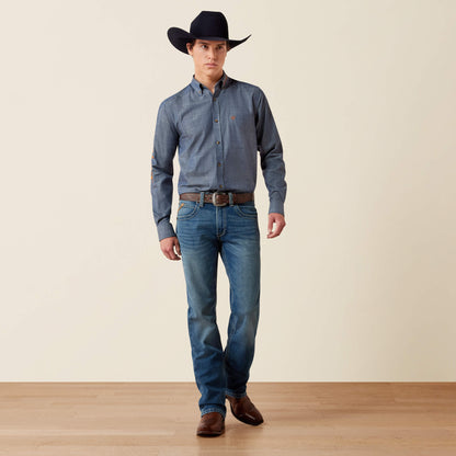 Team Logo Twill Fitted Shirt - US 9032