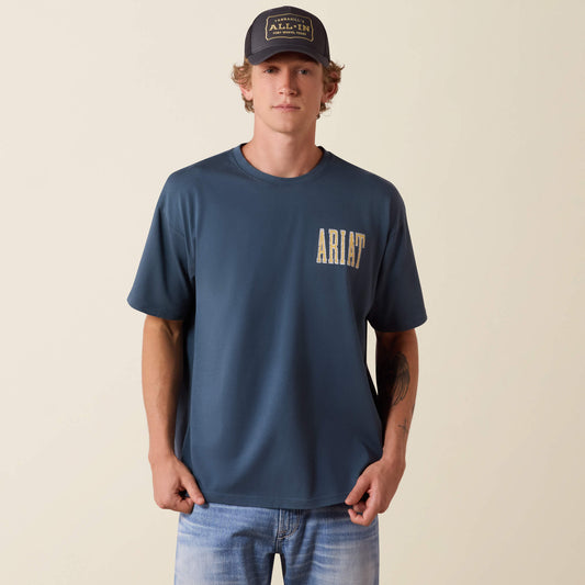 Ariat Apex Freedom Eagle ToughStock Boxy T-Shirt - US 3134
