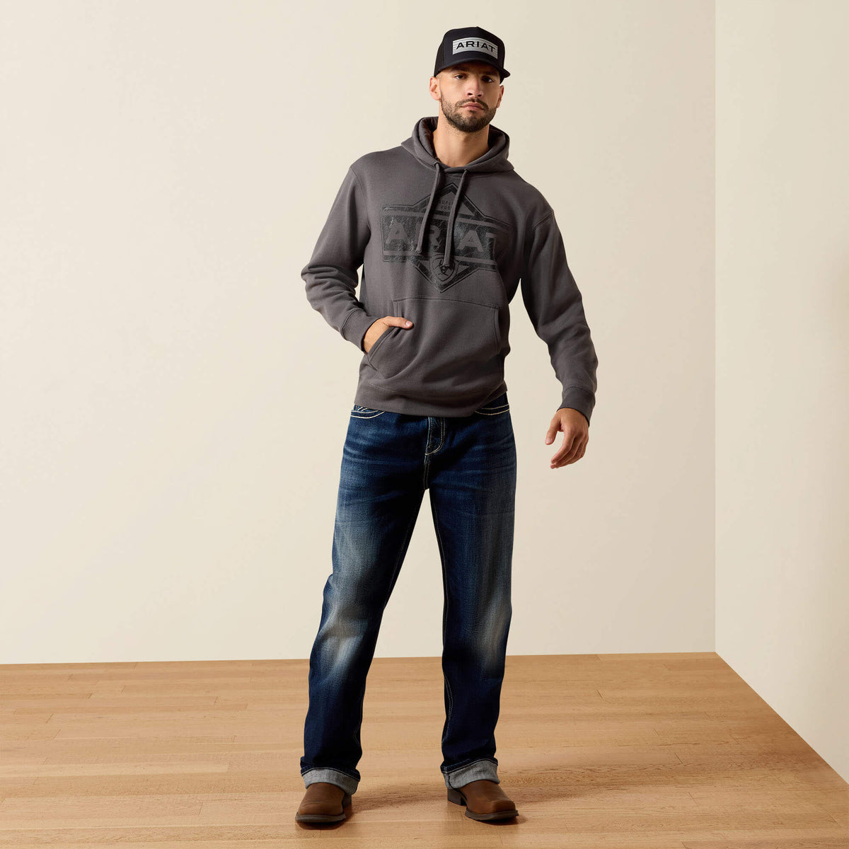Ariat Leather Diamond Hoodie - US 4302