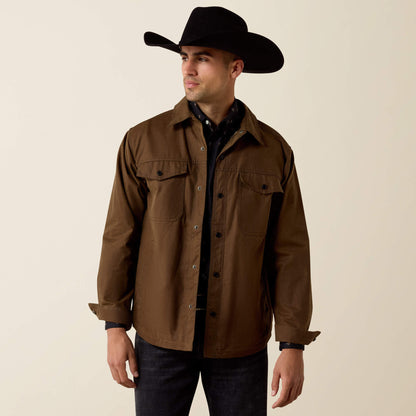 Waxed Cotton Shirt Jacket - US 1642