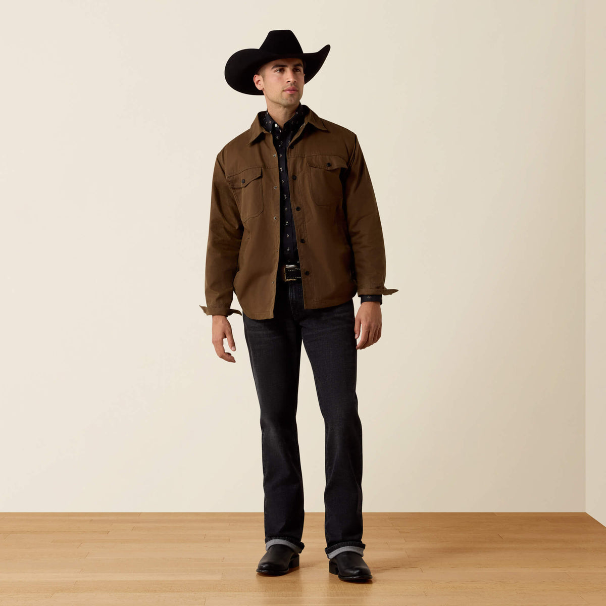 Waxed Cotton Shirt Jacket - US 1642