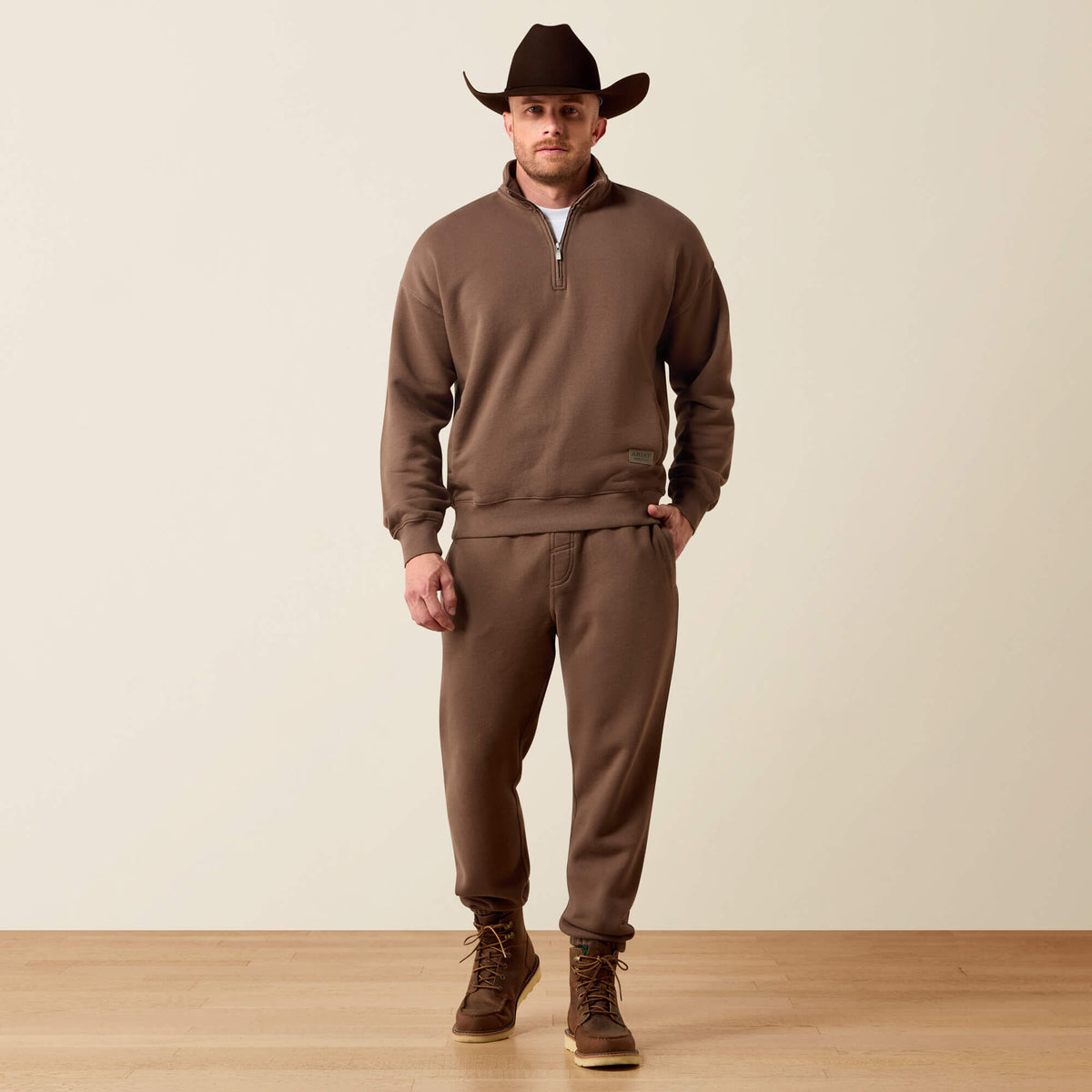 ToughStock Washed Heavyweight Fleece 1/4 Zip Sweatshirt - US 6546