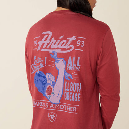 Rebar Cotton Strong Vintage Mother Long Sleeve T-Shirt - US 2245