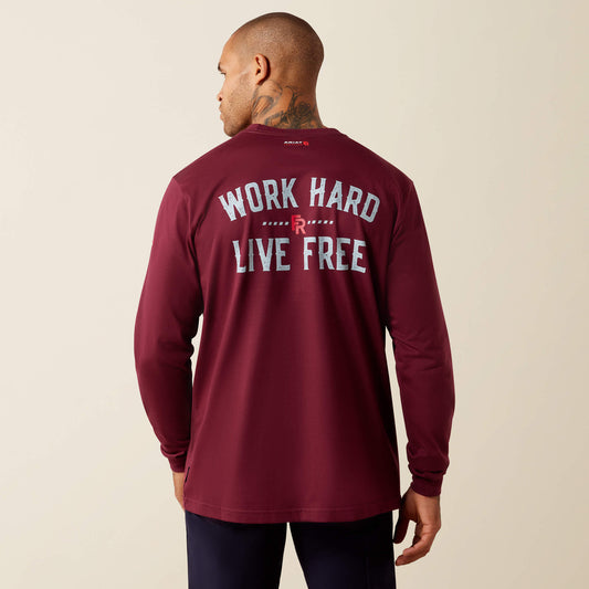 FR Work Hard Live Free T-Shirt - US 6590