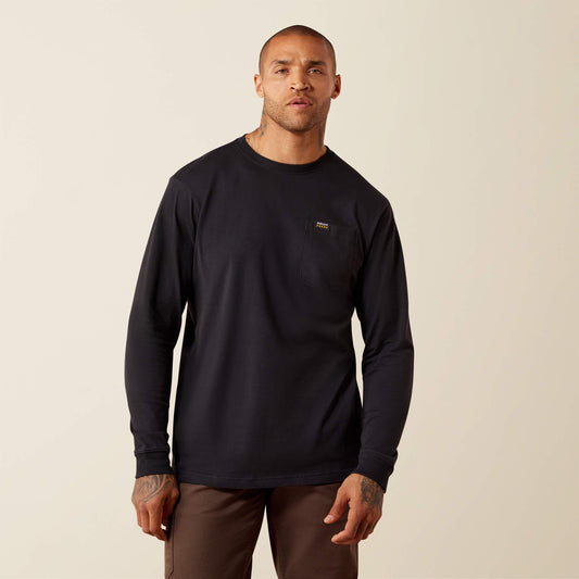 Rebar Cotton Strong Eagle Skull Long Sleeve T-Shirt - US 5508