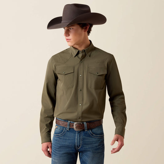 FrontierTough VentTEK Western Fitted Snap Shirt - US 1220