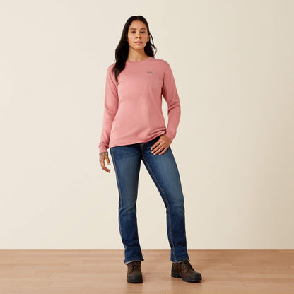 Rebar Cotton Strong Flying Eagle Long Sleeve T-Shirt - US 8863
