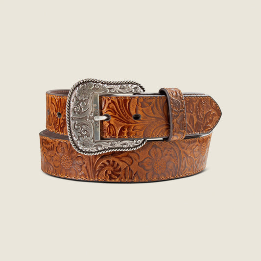 Floral Embossed Rope Belt - US 3974