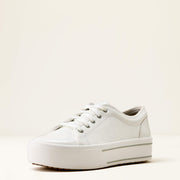 PATENT WHITE CROC PRINT