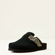 BLACK SUEDE|BRINDLE HAIR ON