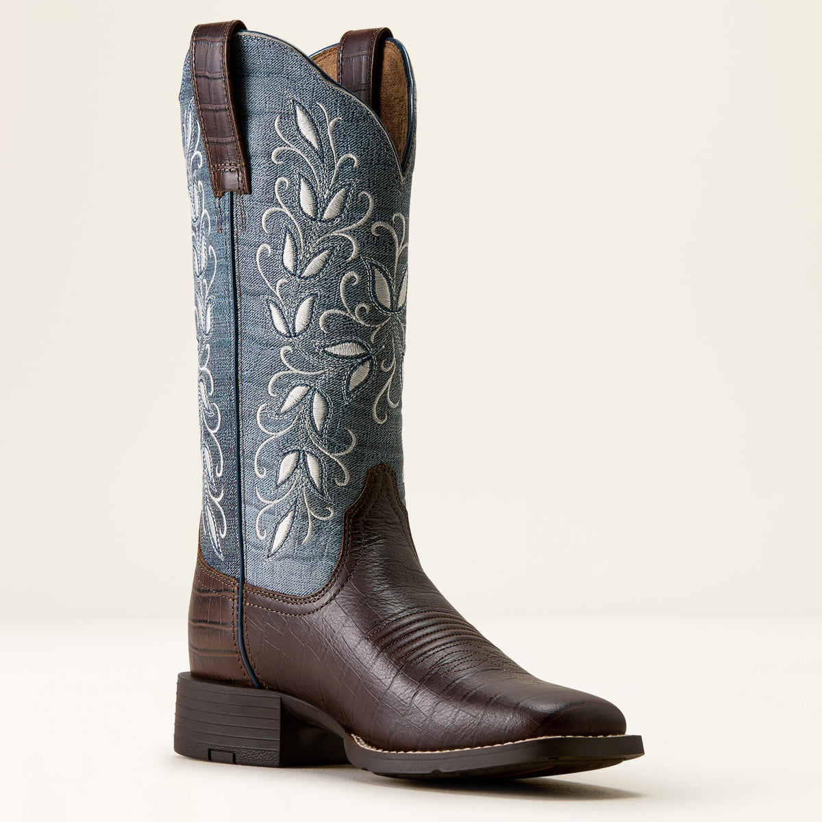 Round Up Holly Wide Square Toe Western Boot - US 1781