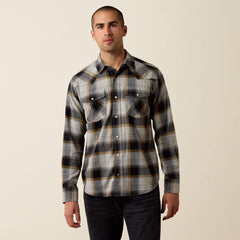 GREY HEATHER PLAID