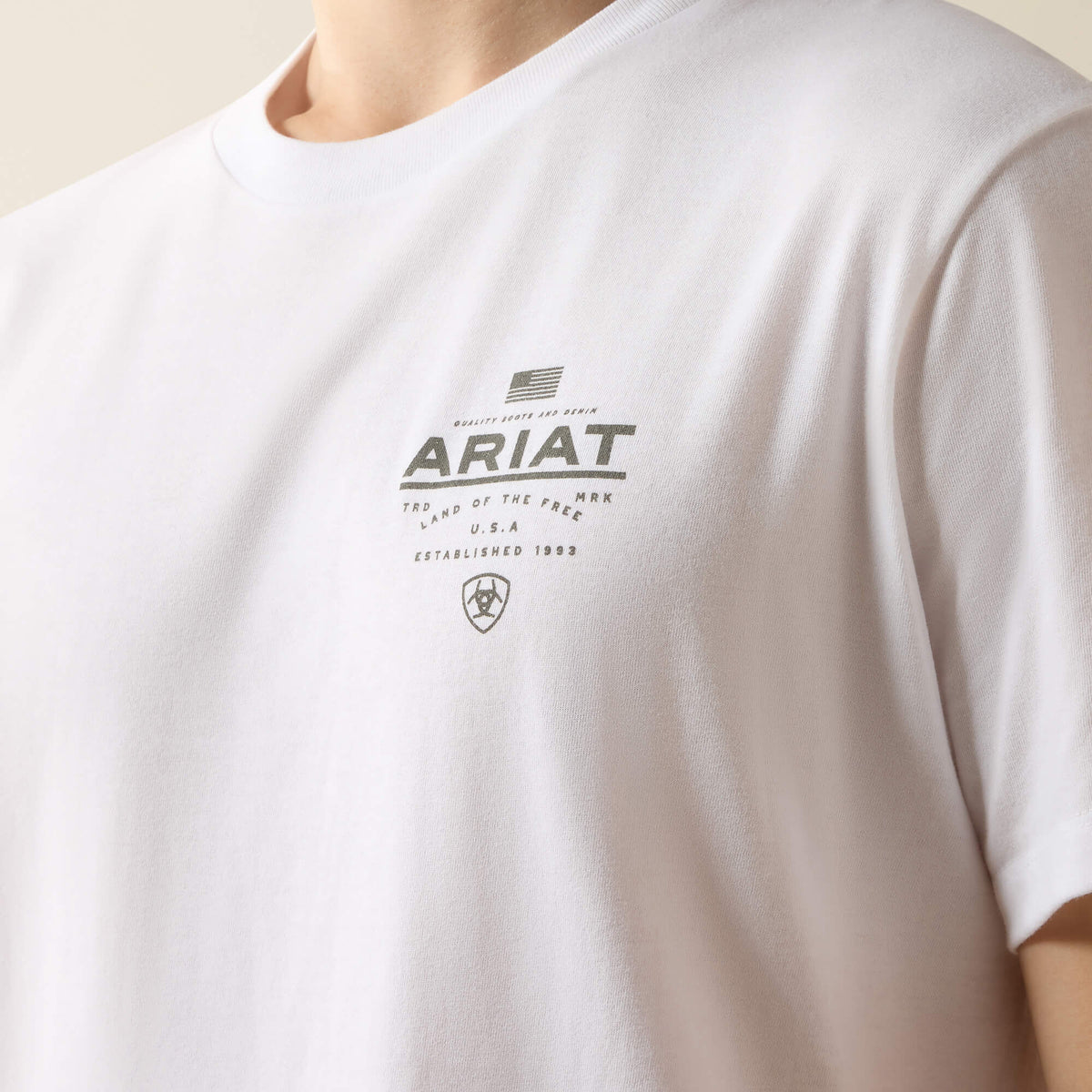 Ariat Lockup Flag Painted T-Shirt - US 5585