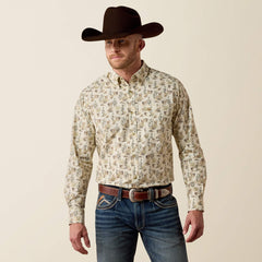 CREAM MULTI SCENIC PRINT