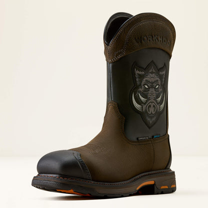 WorkHog Full Boar Waterproof Wide Square Toe Composite Toe Work Boot - US 0742