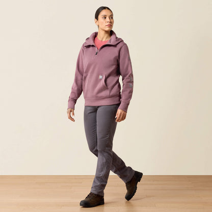 Rebar Lightweight Logo 1/2 Zip Hoodie - US 5000
