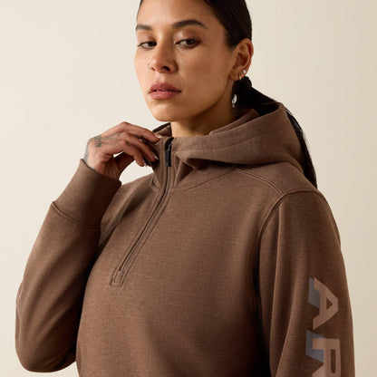 Rebar Lightweight Logo 1/2 Zip Hoodie - US 8496