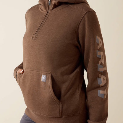 Rebar Lightweight Logo 1/2 Zip Hoodie - US 8496