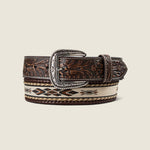 Hair On Whip Stitch Belt - US 8525
