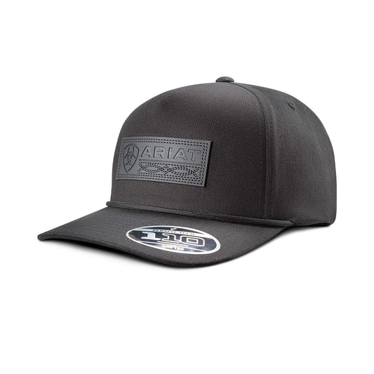 Boot Stitch Faux Leather Patch Cap - US 8876