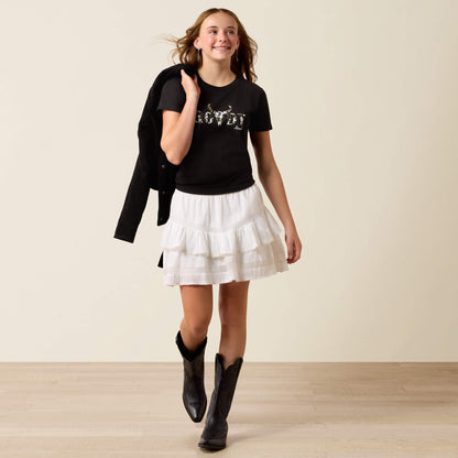 Ariat Rowdy Cow Skull T-Shirt - US 2440