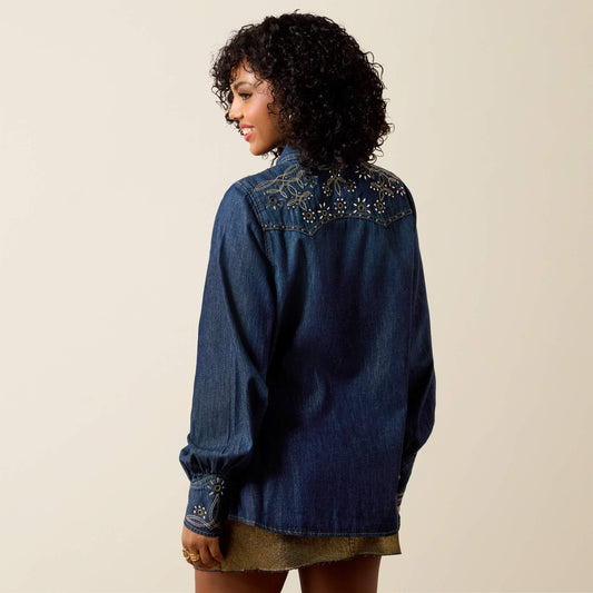Embellished Blouson Shirt - US 0252