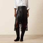 Raven Fringe Skirt - US 3306