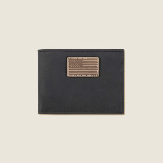 American Flag Patch Bifold Wallet - US 4062